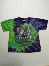 Disney Twilight Zone Tower of Terror Tie Dye Youth Tee Shirt Purple Green Size S