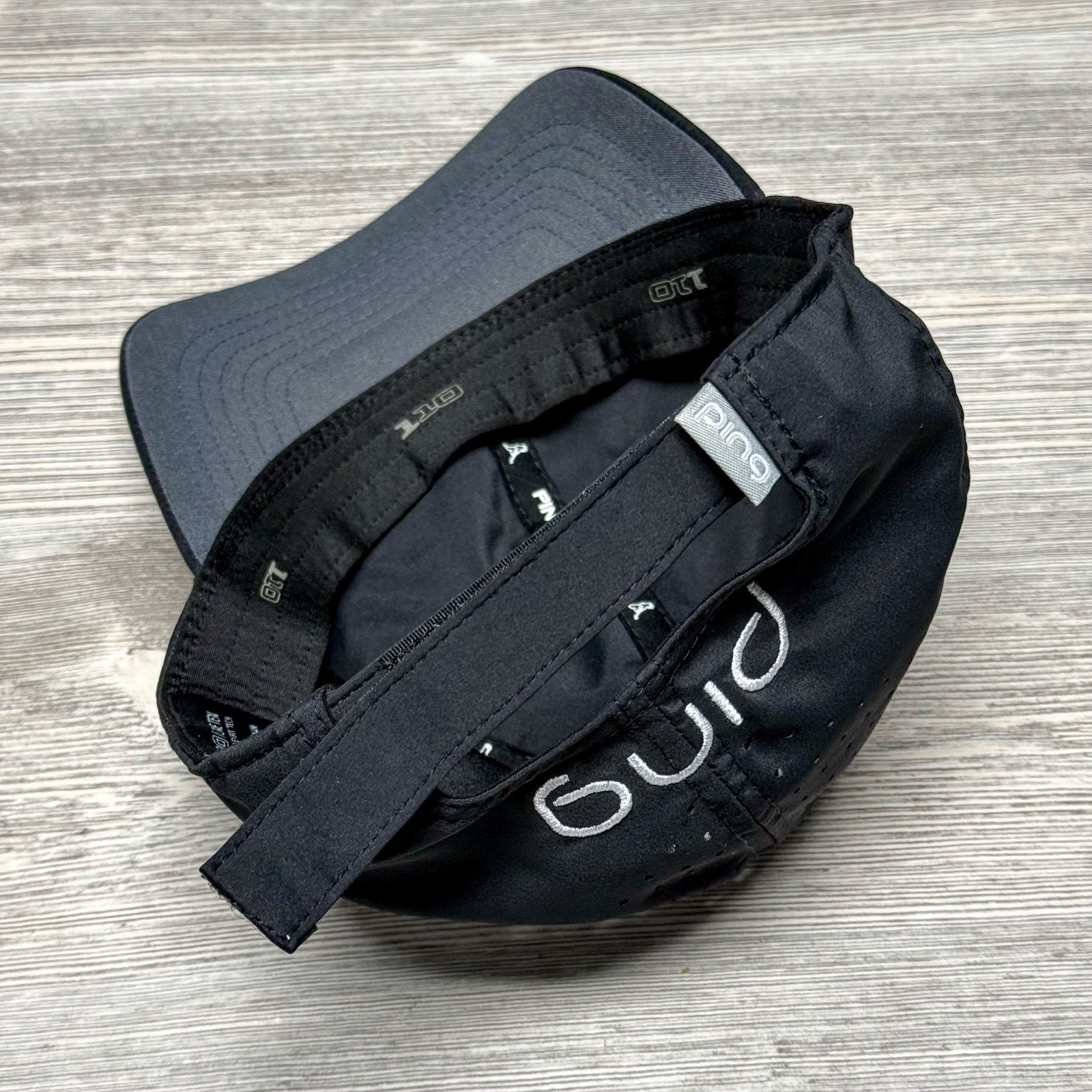 PING Performance Golf Hat Cap Black Perforated St… - image 5