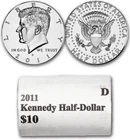 2011 D Kennedy  NIFC Half Dollar Roll of 20  Coins