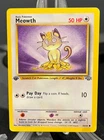 Pokemon 1st Edition MEOWTH 56/64 1999 WOTC Jungle