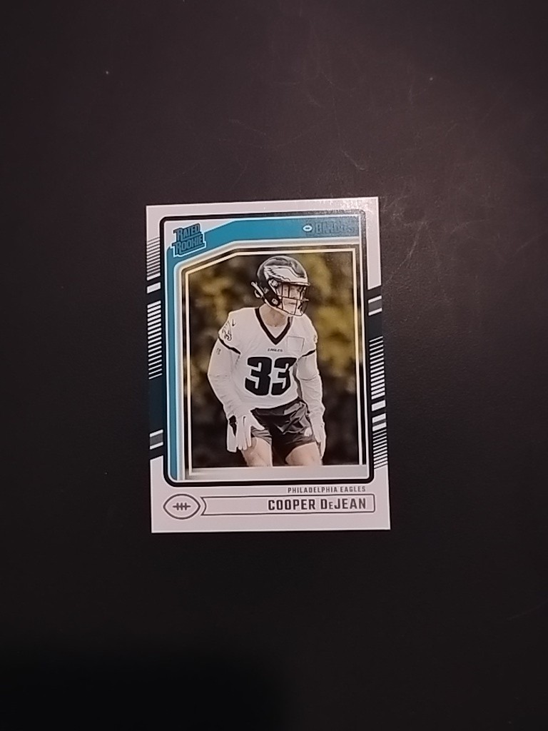 2024 Panini Donruss Rated Rookie Cooper DeJean (RC) #305 Philadelphia Eagles