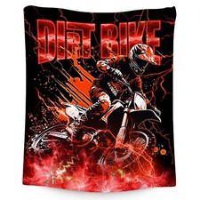 Boys Blanket Dirt Bike Blankets Gifts for Toddlers, 40"x50" Warm Lightweight ...