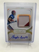 Andre Reed Bills 2024 Flawless 3 COLOR PATCH AUTO 10/25