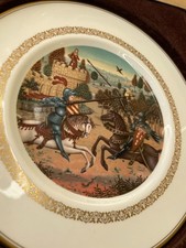 Lot d’assiettes de collection The King Arthur plates