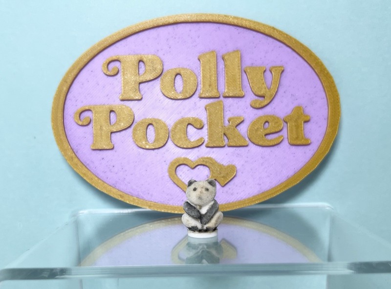 Vintage Polly Pocket 1993 Pretty Pandas, LARGE panda, Chang