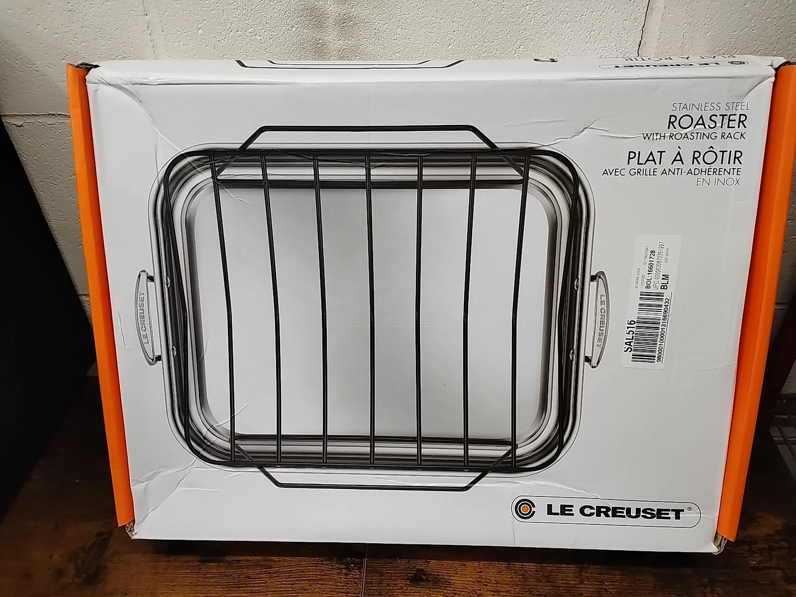 Le Creuset Stainless Steel Roasting Pan with Nonstick Rack, 16.25" x 13.25" Read