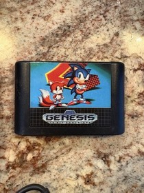 Sega Genesis Console With Cords, 2x Controller, & Sonic Game Bundle Tested