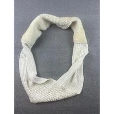 UGG Women’s Shearling Knit Infinity Scarf One Size Ivory Real Dyed Sheepskin