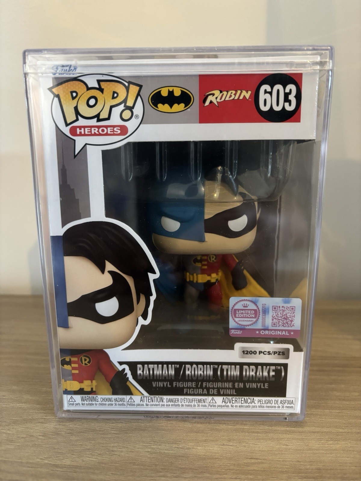 Figurine Funko Pop Batman Robin Tim Drake 603 avec protection transparente
