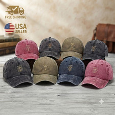 Dyed Washed Cotton New Plain Baseball Ball Ca...