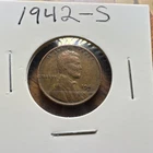 1942-S Lincoln Wheat Small Cent BN Bronze San Francisco US Coin
