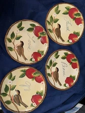 Cracker Barrel Susan Winget Farmhouse Style Set of Four Decorative Plates