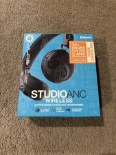 JLab Studio ANC On-Ear Wireless Bluetooth Headphones Black