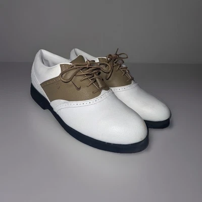 Vintage Golf Shoes Nike Zoom Air Men' Size 6 Cleats Saddle White