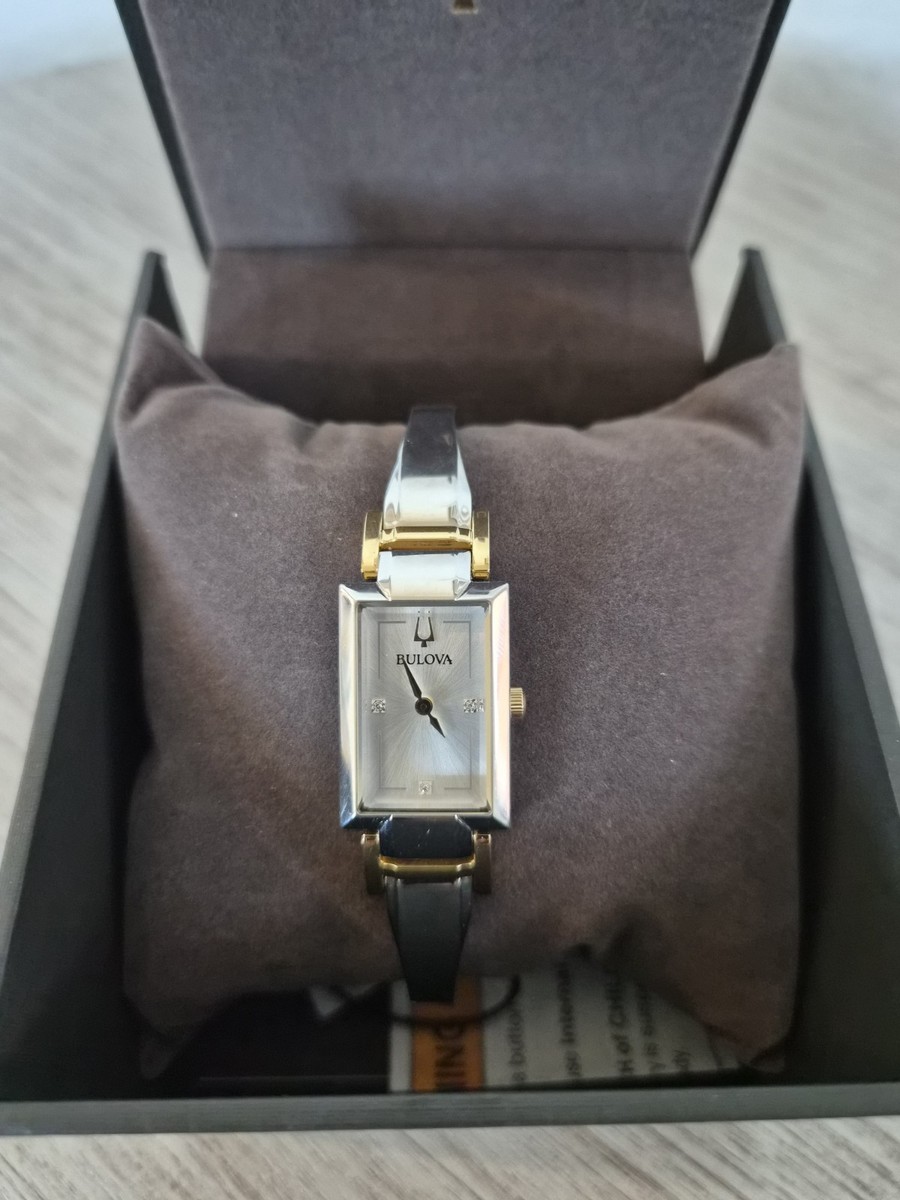 Bulova Classic Diamond Two-Tone Stainless Steel Quartz  display picture 1