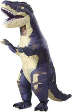 Inflatable T-rex Costume Adult Blow Up Full Body Halloween Cosplay Party Outfit