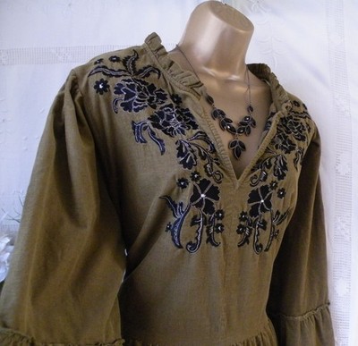  ****MONSOON PRE-OWNED ''EDITH GREEN'' DRESS SIZE 22**** 