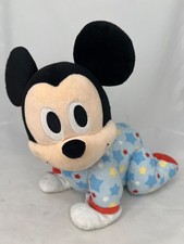Disney Baby Mickey Mouse Crawling Plush Talks Crawls Blue Star Pajamas Tested