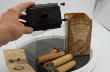 VINTAGE ROLMONICA AND BOX AND 9 REELS WORKING HARMONICA