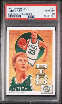 Larry Bird 1991 Upper Deck Basketball Card #77 Graded PSA 10 | eBay