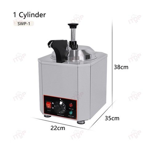 Commercial Hot Cheese Sauce Warmer Pump Dispenser for Restaurants Snack Store - Bild 13 von 15