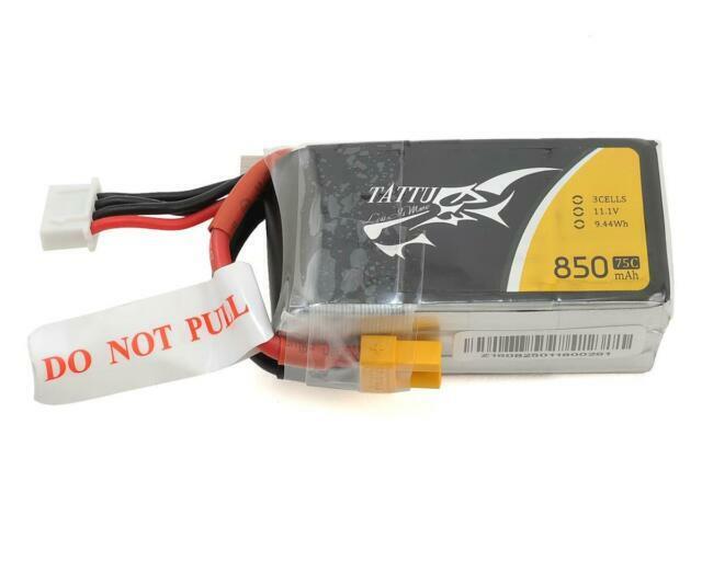 TATTU 650/ mAh 11.1/ V 75/ /°C 3S1P Lipo Battery Pack with XT30/ Plug for UAV RC Quadcopter Drone FPV Race 100/ to 180