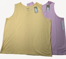 Goodfellow & Co Mens 2-Pack Yellow & Pink Sleeveless Tank Tops XXL NWT