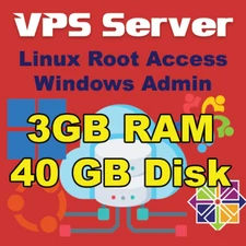 USA (virtual dedicated server) VPS 3GB RAM + 40GB Disk 2 Core  1 Year