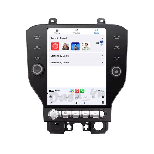 Receptor estéreo GPS pantalla Tesla radio coche Ford Mustang 2015-2022 - Imagen 12 de 23