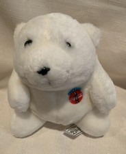NEW Coca Cola Polar Bear COKE Plush White