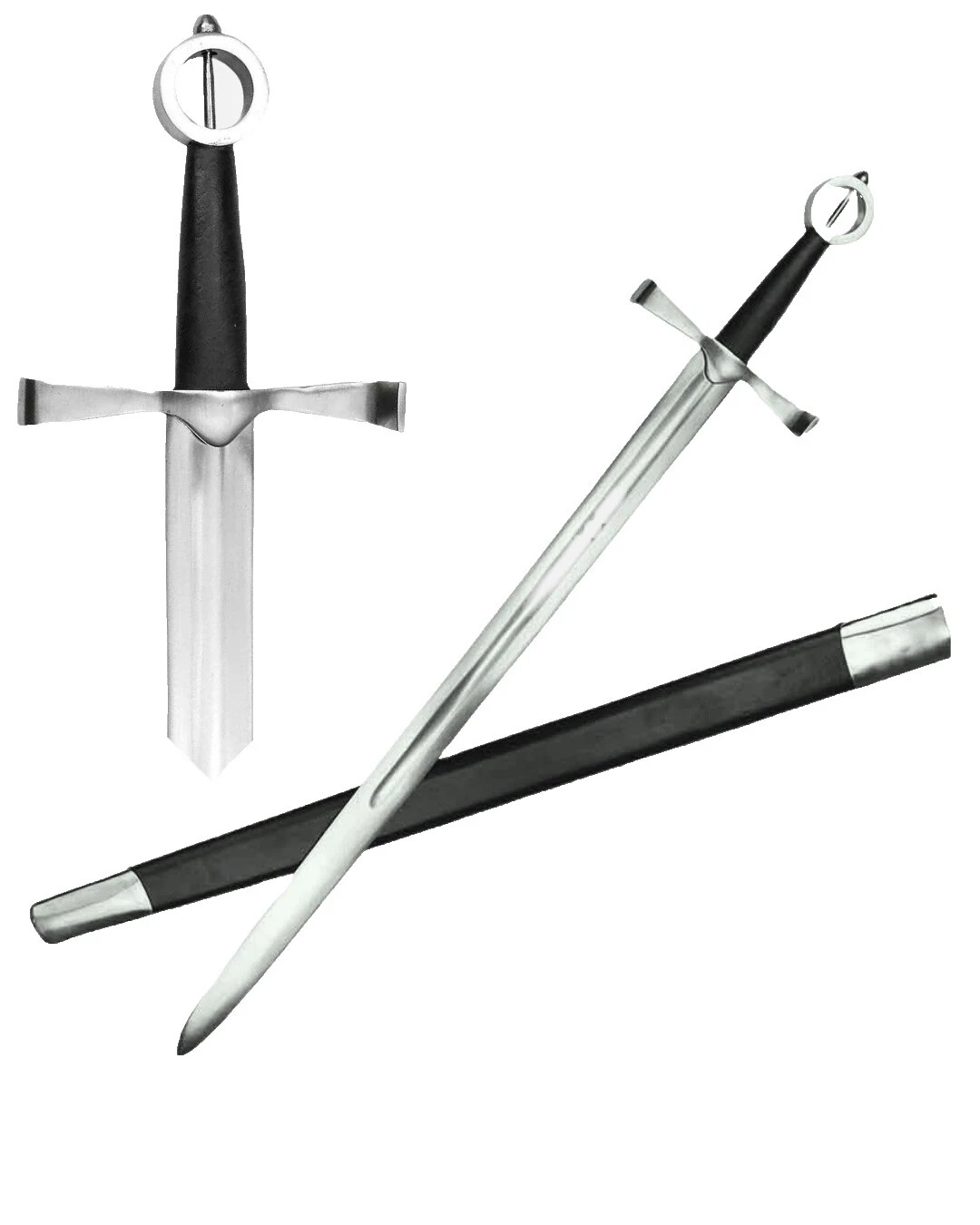 Mango de Cuero longswords mediterránea y europeos de colección