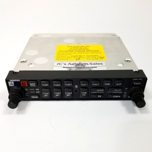 GARMIN GMA340 AUDIO PANEL STEREO P/N 0110040110 WITH FAA