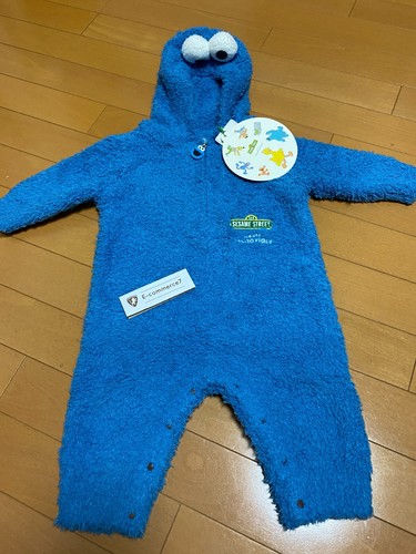 GELATO PIQUE × SESAME STREET Cookie Monster Baby Rompers Size 70 Brand New Blue - Picture 17 of 24