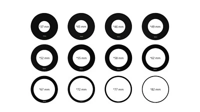 Cokin Adapterring für Filterhalter | Ø49, Ø52, Ø55, Ø58, Ø62, Ø67, Ø72, Ø77, Ø82