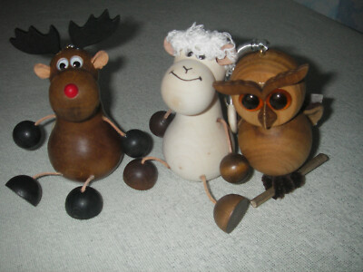 Schwing-Figuren mit Wackelaugen, Schaf, Geier, Marienkäfer, Biene Schaf mit Fell