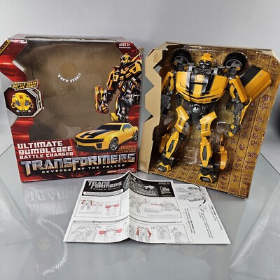 Transformers Ultimate Bumblebee Battle Charged Revenge of the Fallen Camaro OPEN