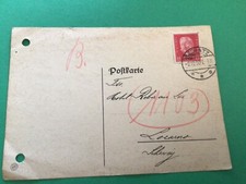 Germany President Von Hindenburg 1930  postal postcard A17827