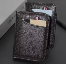 Portable Super Slim Soft Wallet PU Leather Mini Credit Card Wallet Purse