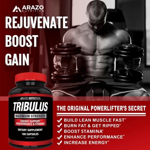 Tribulus Terrestris 1500mg Extract Powder – 180 Capsules - Energy Booster wit... - Bild 4 von 7