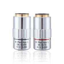  M26 95mm Visible LWD M Plan APO Metallurgical Microscope Objective Lens 2X-100X