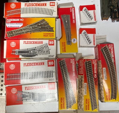 Lot De 3 Moteurs D'aiguillage Fleischmann 22219 – Voie Droite – Échelle 1/160 – Neuf