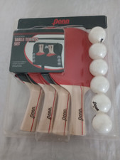 PENN 4 Player TABLE TENNIS SET w/ 4 Paddles 6 Balls Storage Bag NEW SEALED! Fun