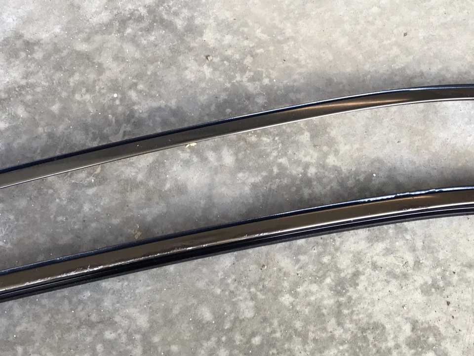 MERCEDES-BENZ SL R129 300SL 500SL 600SL LADOS TAPA DURA VIDRIO CROMO MOLDURAS PAR Foto 3 de 4