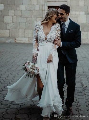 bohemian garden wedding dress