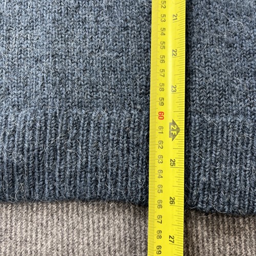 COS woman's jumper size medium fair isle yolk blue wool alpaca mix sweater - Picture 6 of 17