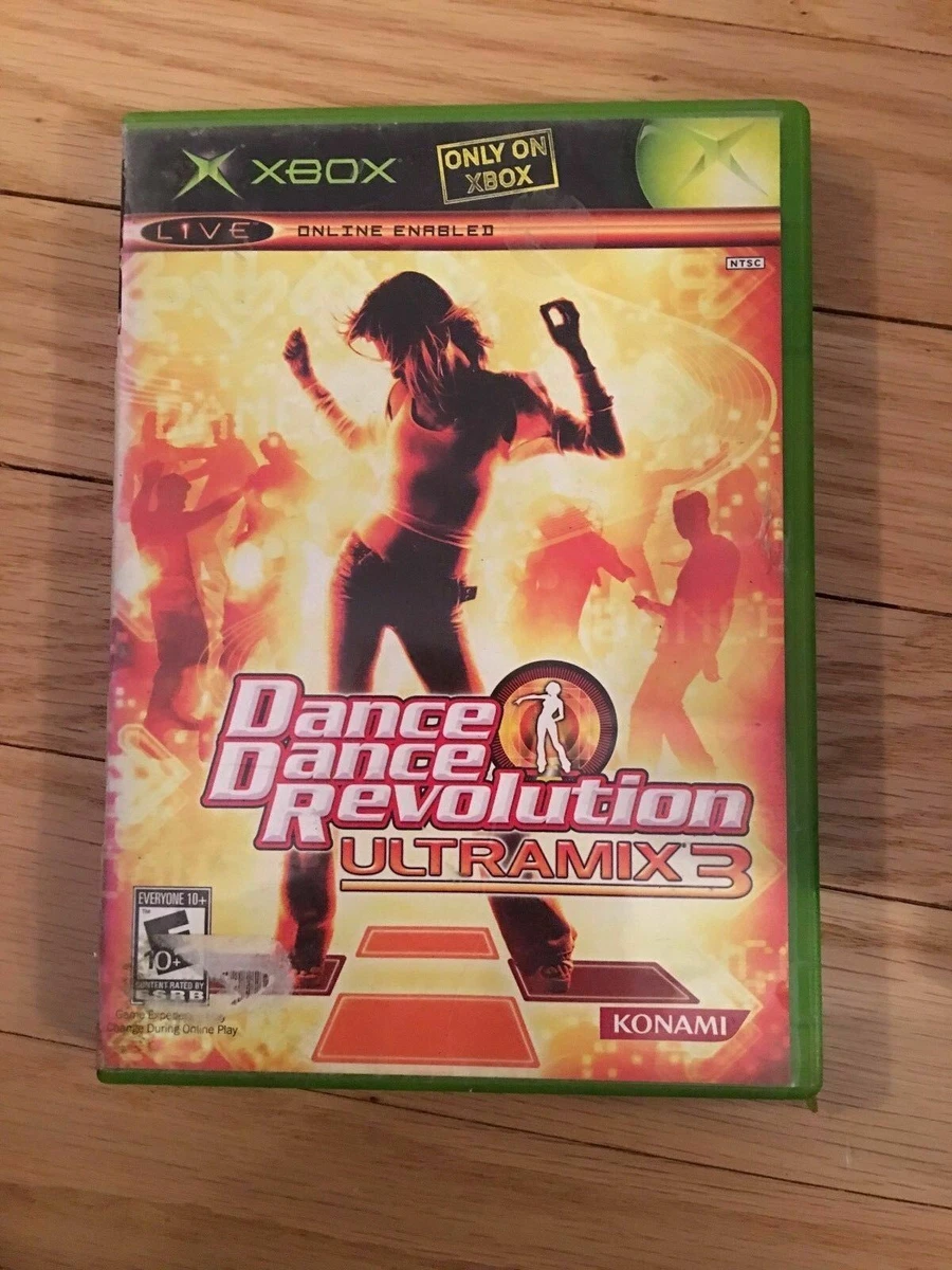 DANCE DANCE REVOLUTION ULTRAMIX 3 XBOX WITH MANUAL FREE S H