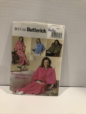 Butterick Pattern # B5536 - Four Styles Women's Lounge Wraps - One Size - NEW
