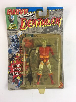 NIP Marvel Super Heroes Cosmic Defenders DEATHLOK Action Figure Toy Biz 1992