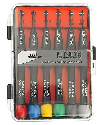 LINDY Computer Technician 6 Piece Precision Screwdriver Set FREE DELIVERY