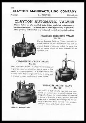 1946 Clayton Manufacturing Co El Monte Philadelphia PA Vintage trade print ad